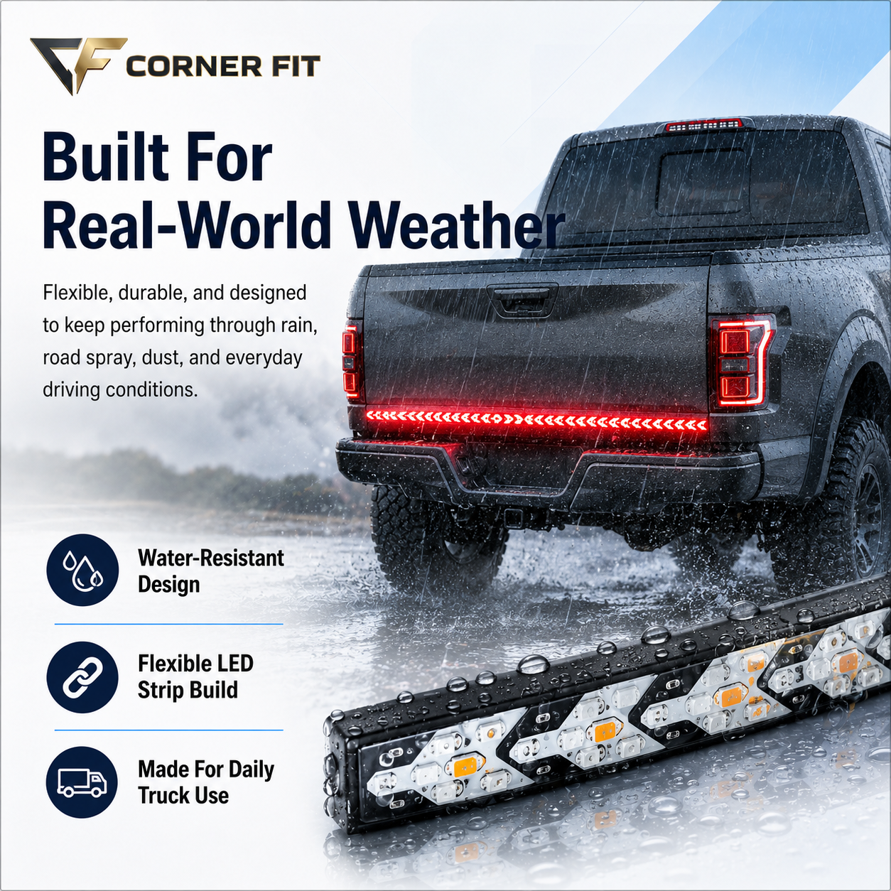 LED Tailgate Lights, Turn Signals And Driving And Reversing Lights