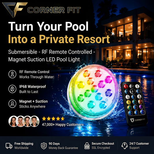 Corner Fit™ Remote Controlled  LED Pool Light