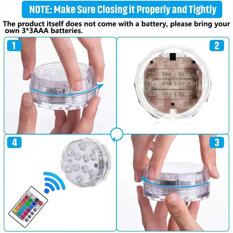 Corner Fit™ Remote Controlled  LED Pool Light