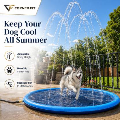 Corner Fit™ - Dog Sprinkler Pool