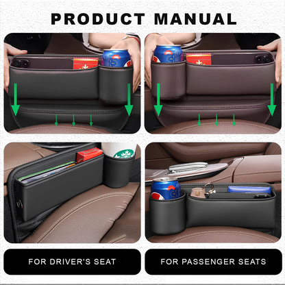 CornerFit™ Seat Gap Cup Holder & Organizer