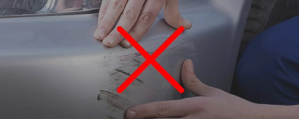 Car surface mark demonstration