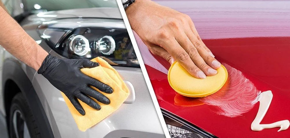 Car being polished