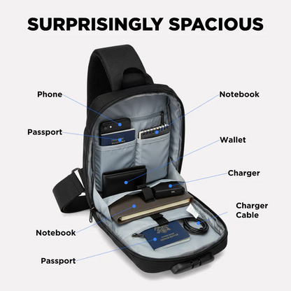 Anti-theft Waterproof Crossbody Backpack