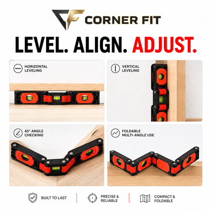 Folding Level Ruler – Precision Angle Measuring Tool