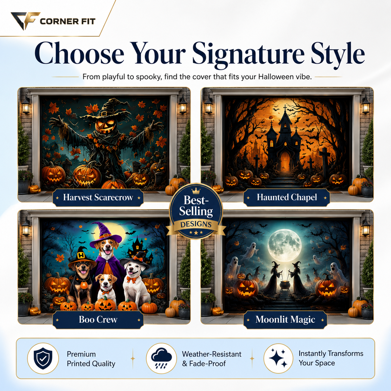 Halloween Garage Door Cover