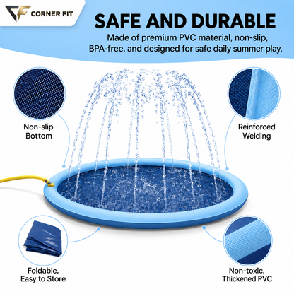 Corner Fit™ - Dog Sprinkler Pool