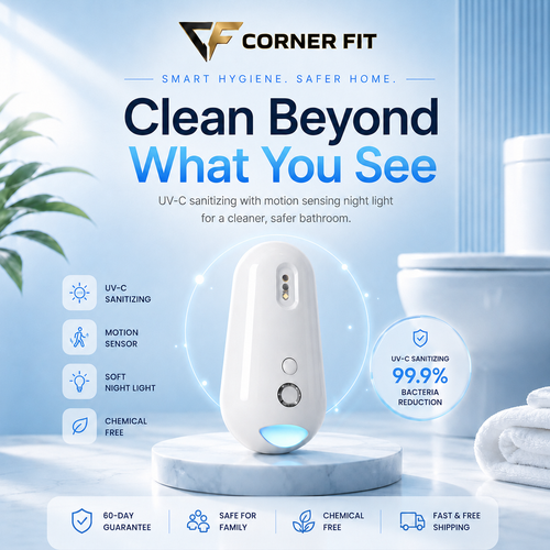 Corner Fit™ Self Cleaning UV Toilet Sanitizer