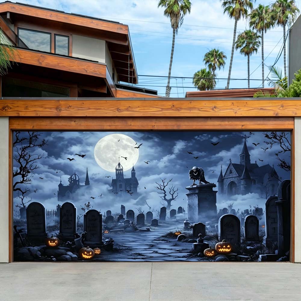 Halloween Garage Door Cover