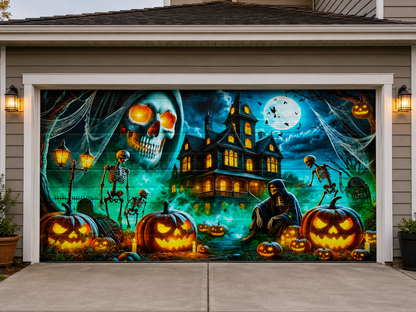 Halloween Garage Door Cover