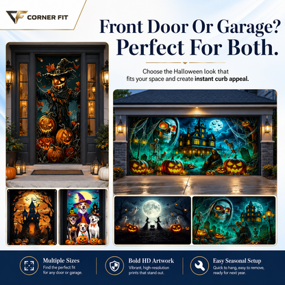 Halloween Garage Door Cover
