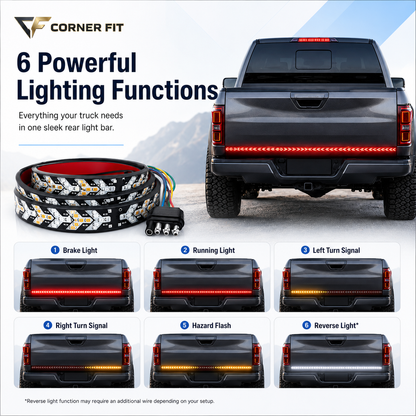 LED Tailgate Lights, Turn Signals And Driving And Reversing Lights