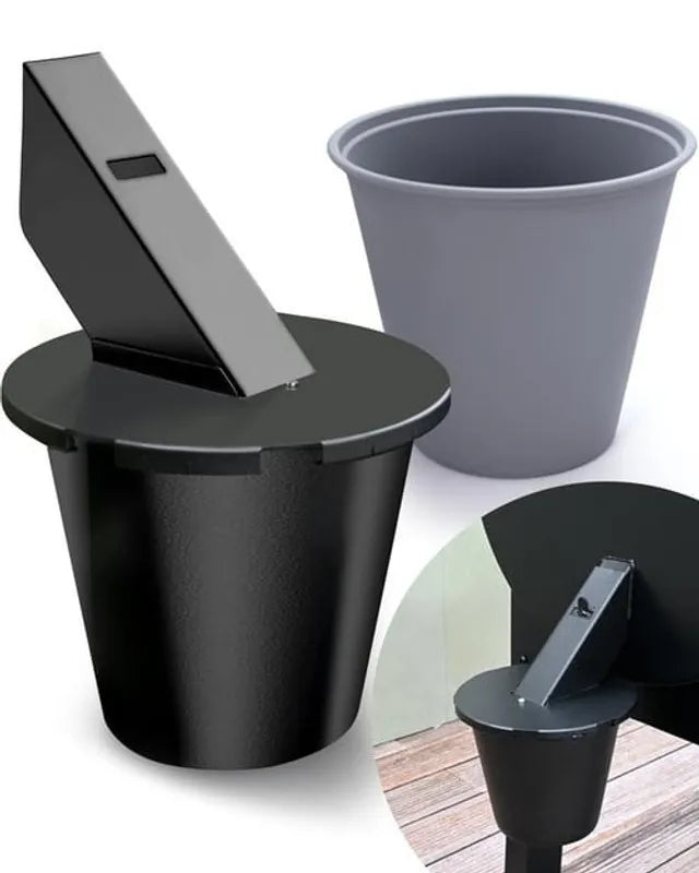 Grease Bucket with Lid & Silicone Liner