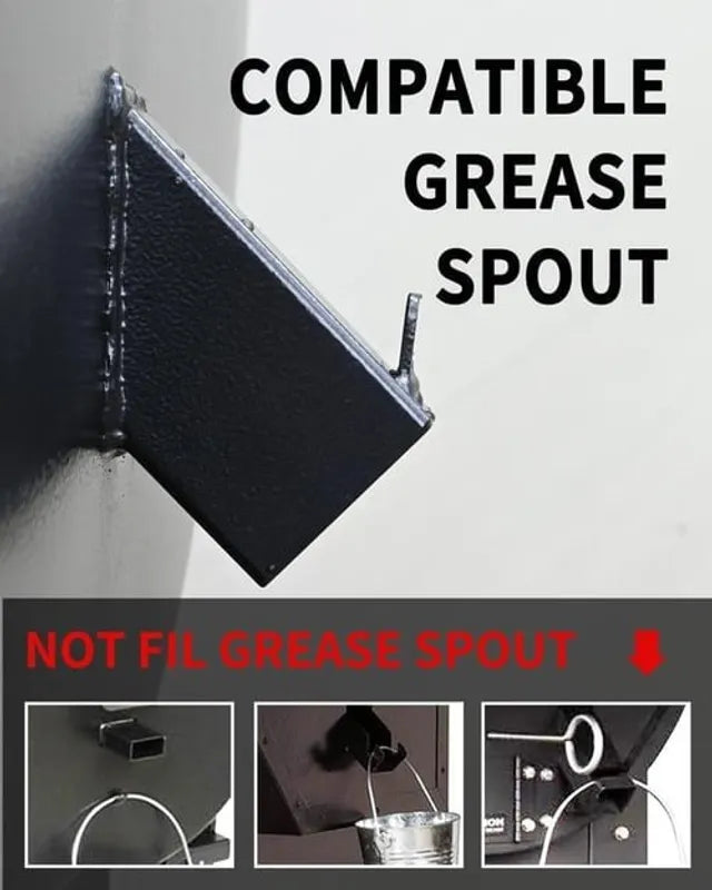 Grease Bucket with Lid & Silicone Liner