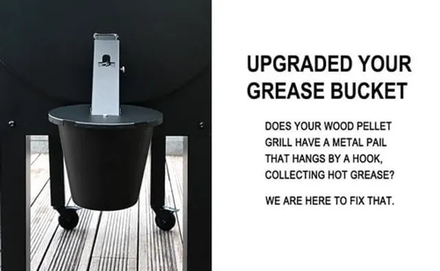 Grease Bucket with Lid & Silicone Liner